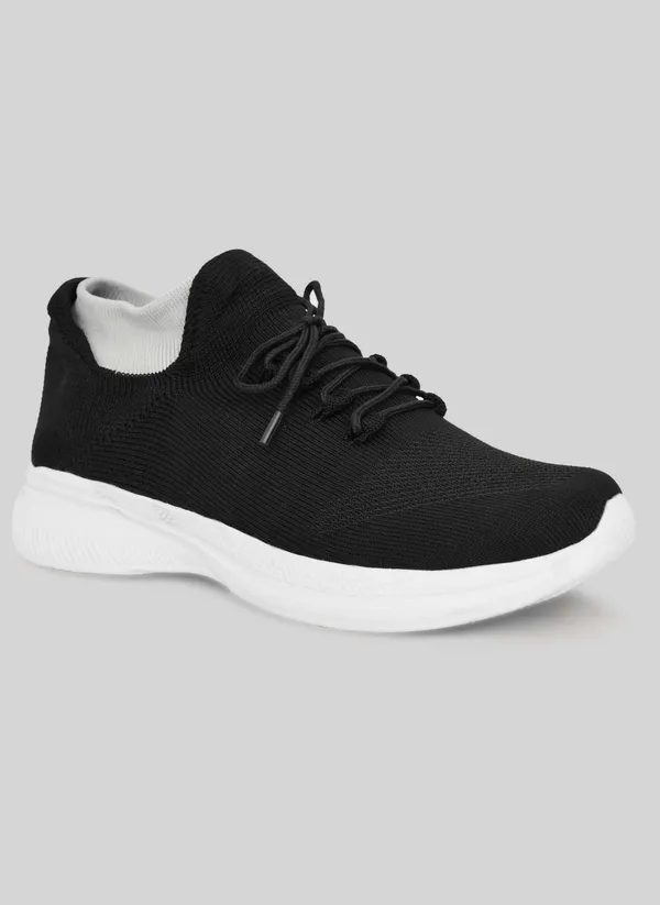 Black_Flyknit_Lace-Up_Sneakers_For_Men