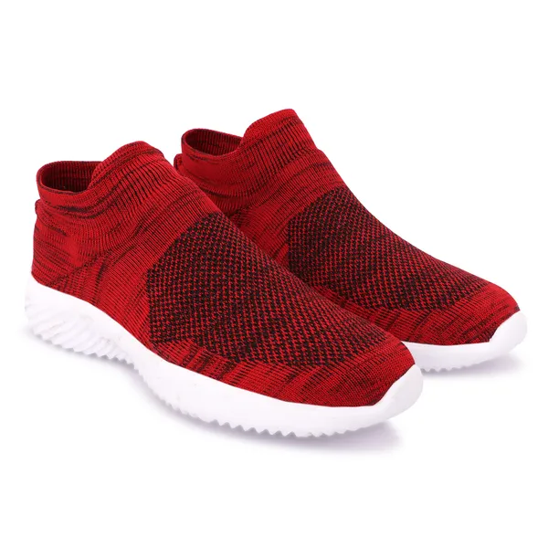 Red_Flyknit_Slip-On_Casual_Shoes_For_Men
