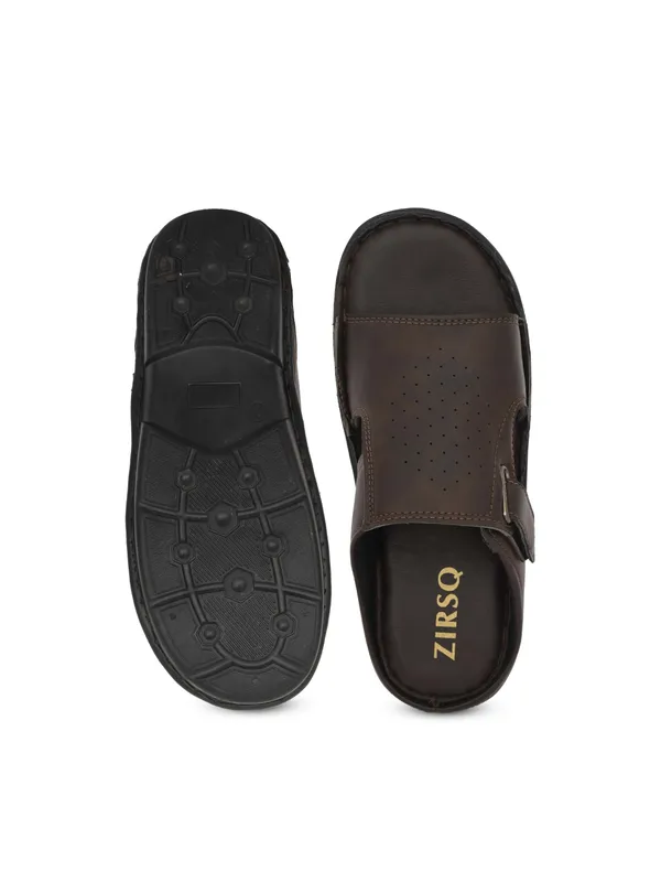 Brown_Synthetic_Leather_Slippers_For_Men