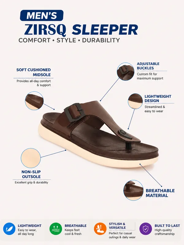 Brown_Synthetic_Leather_Toe-Post_Slippers_For_Men