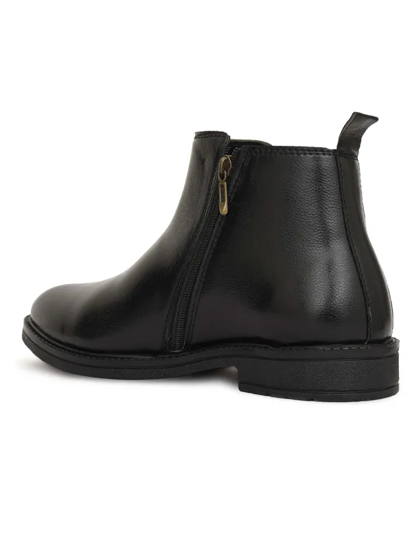 Black_Synthetic_Leather_Slip-On_Chelsea_Boots_For_Men