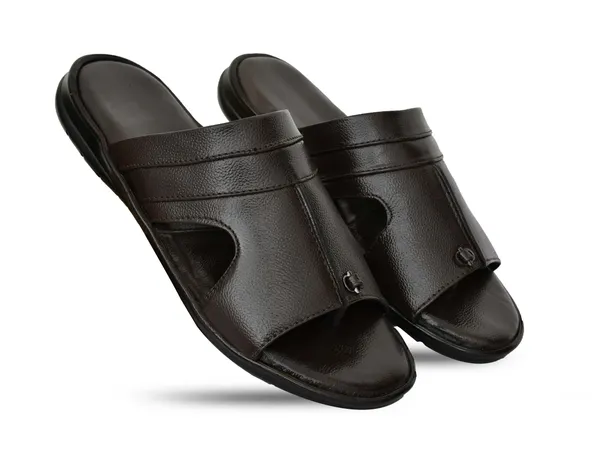 Brown_Genuine_Leather_Cross_Strap_Sandals_For_Men
