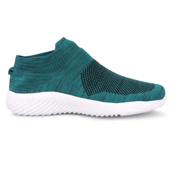 Teal_Flyknit_Slip-On_Sneakers_For_Men