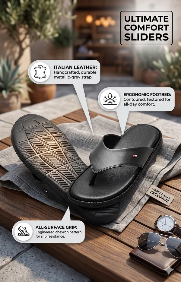 Black_Synthetic_Leather_Slippers_For_Men