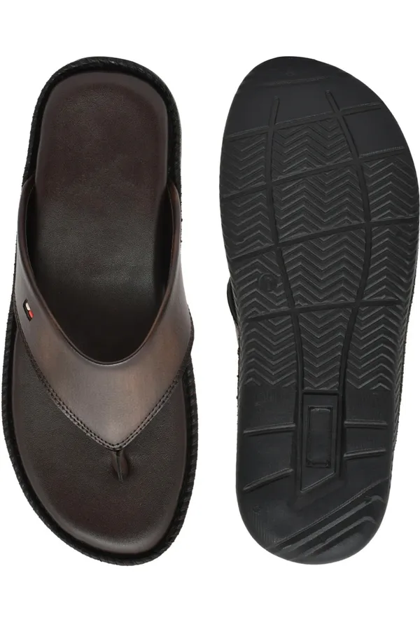 Brown_Synthetic_Leather_Slippers_For_Men