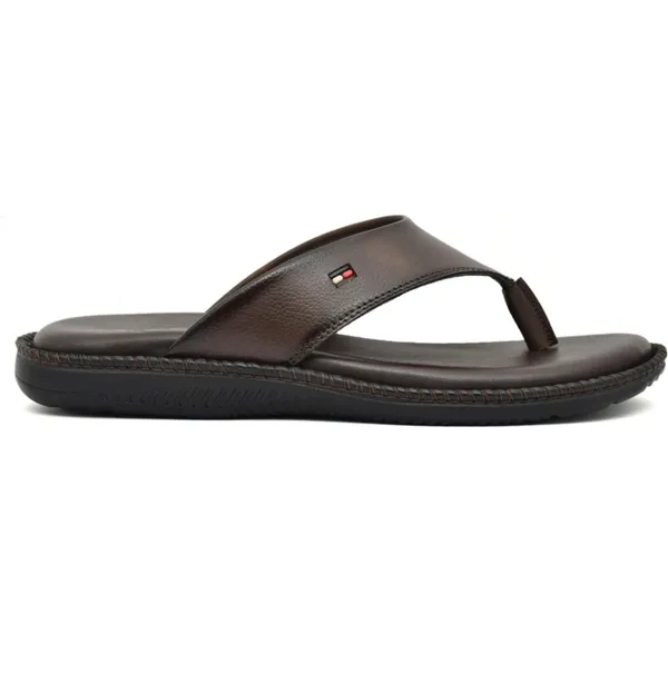 Brown_Synthetic_Leather_Slippers_For_Men