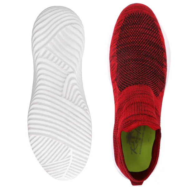 Red_Flyknit_Slip-On_Casual_Shoes_For_Men