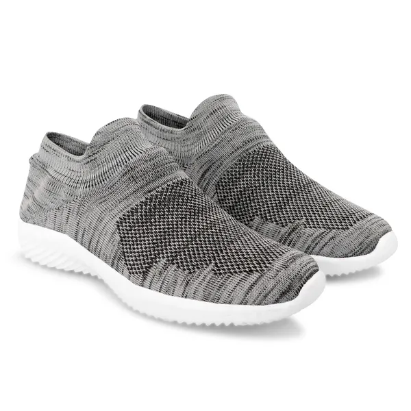 Grey_Flyknit_Slip-On_Sneakers_For_Men