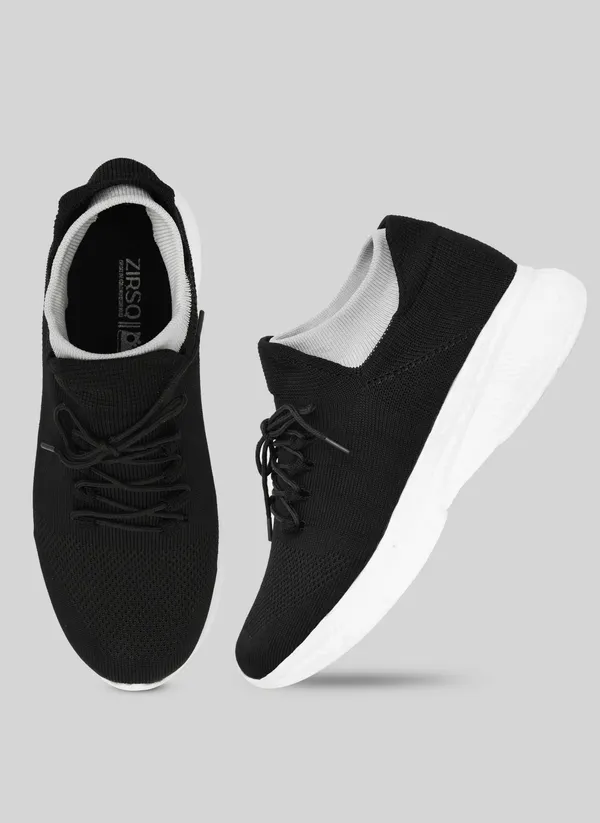 Black_Flyknit_Lace-Up_Sneakers_For_Men