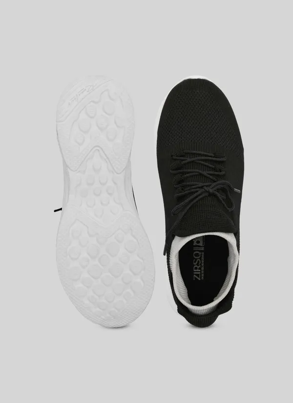 Black_Flyknit_Lace-Up_Sneakers_For_Men