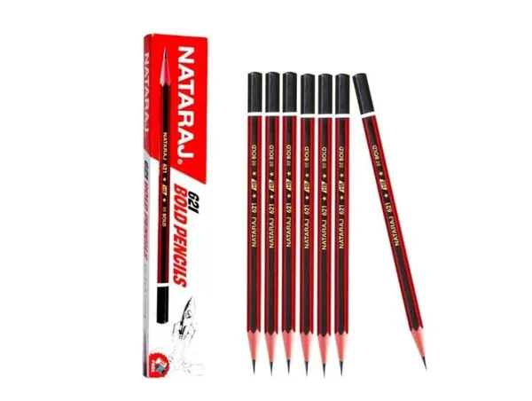 Natraj_Red_Colour_Pencil_Set_Of_100_Pieces_Per_Pack