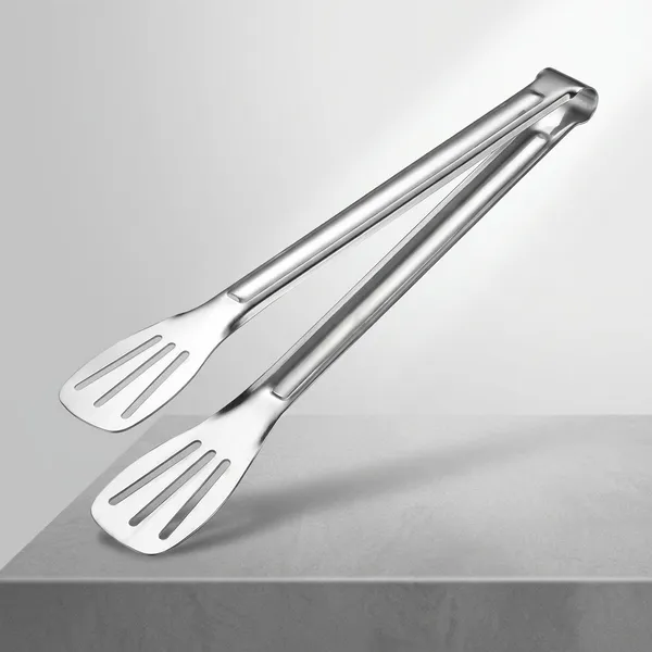 Stainless_Steel_Slotted_Head_Kitchen_Tongs_24Cm_Pack_Of_2