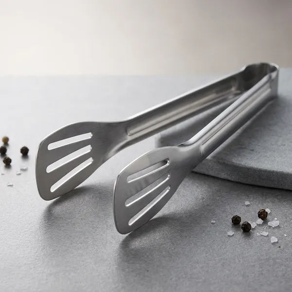 Stainless_Steel_Slotted_Head_Kitchen_Tongs_24Cm_Pack_Of_2