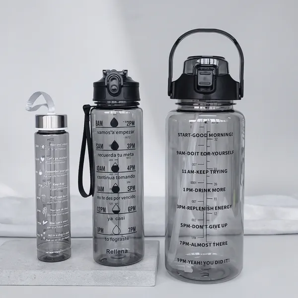 Bpa-Free_Plastic_Motivational_Water_Bottle_With_Straw_And_Handle_Set_Of_3