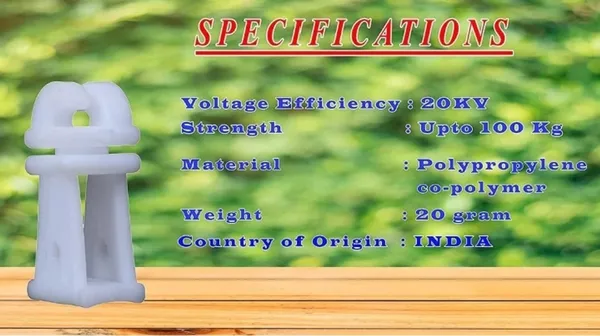 Durge_Maa_Krishi_Sewa_Kendra_Plastic_Fence_Insulator_(Pack_Of_200)