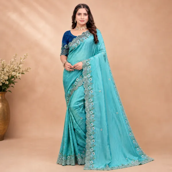 Azure_Aura_Crush_Saree_Set