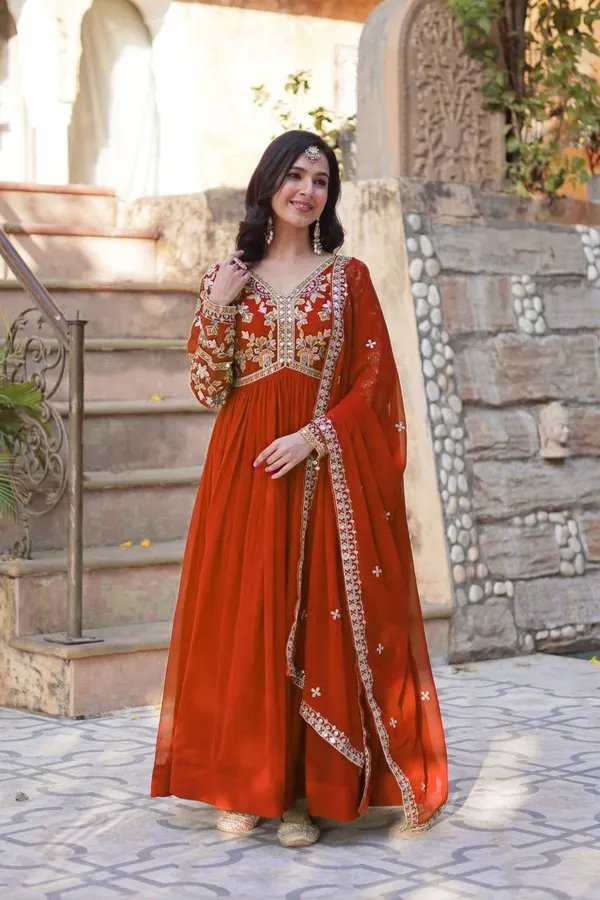 Spiced_Amber_Faux_Blooming_Sequin_Anarkali_Gown_For_Women