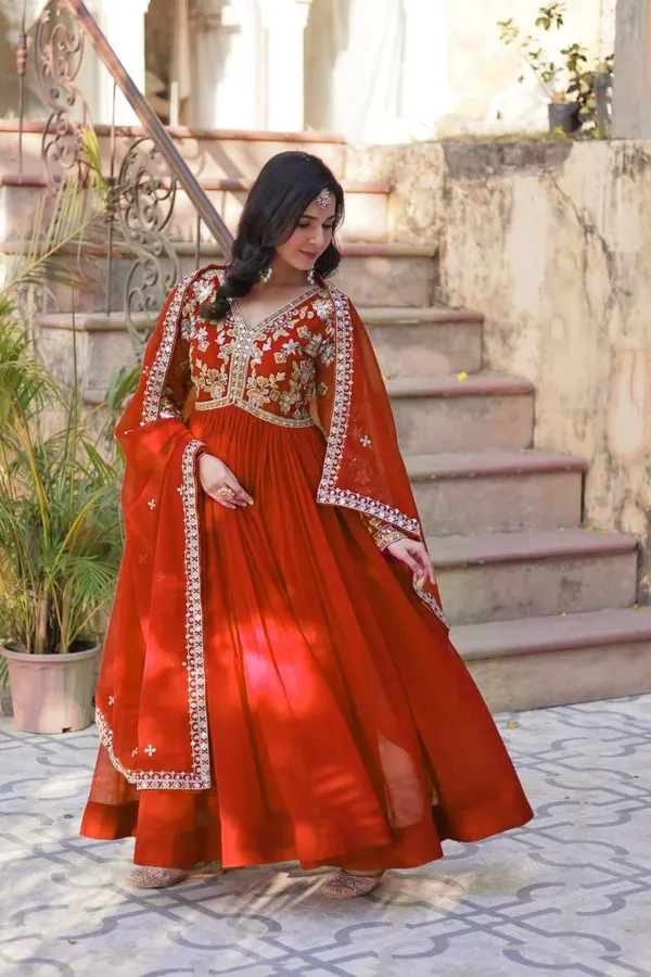 Spiced_Amber_Faux_Blooming_Sequin_Anarkali_Gown_For_Women