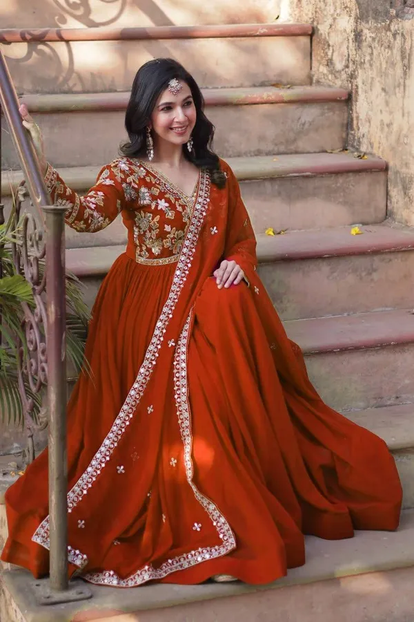 Spiced_Amber_Faux_Blooming_Sequin_Anarkali_Gown_For_Women