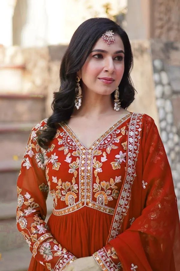 Spiced_Amber_Faux_Blooming_Sequin_Anarkali_Gown_For_Women