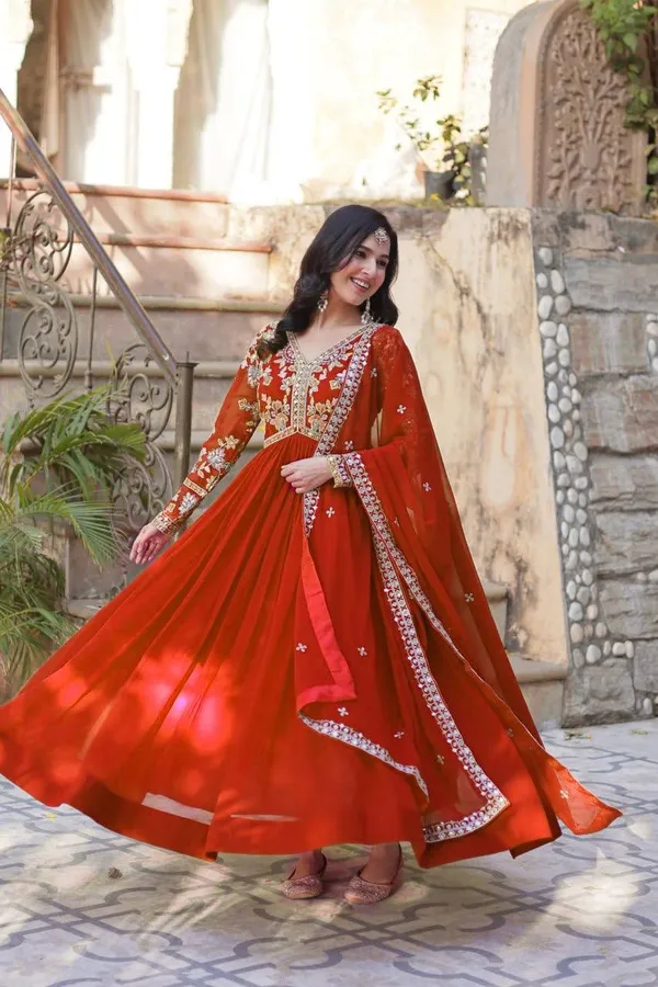 Spiced_Amber_Faux_Blooming_Sequin_Anarkali_Gown_For_Women