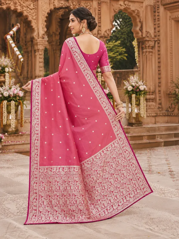 Dusty_Rose_Pure_Banarasi_Silk_Saree