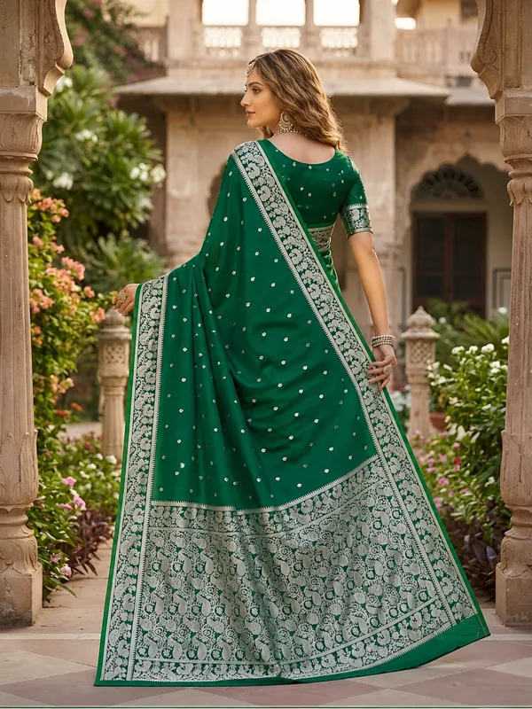 Emerald_Green_Pure_Banarasi_Silk_Saree