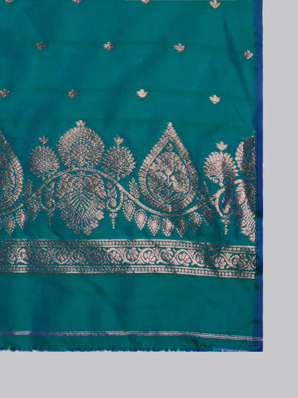 Emerald_green_and_royal_blue_Banarasi_silk_saree
