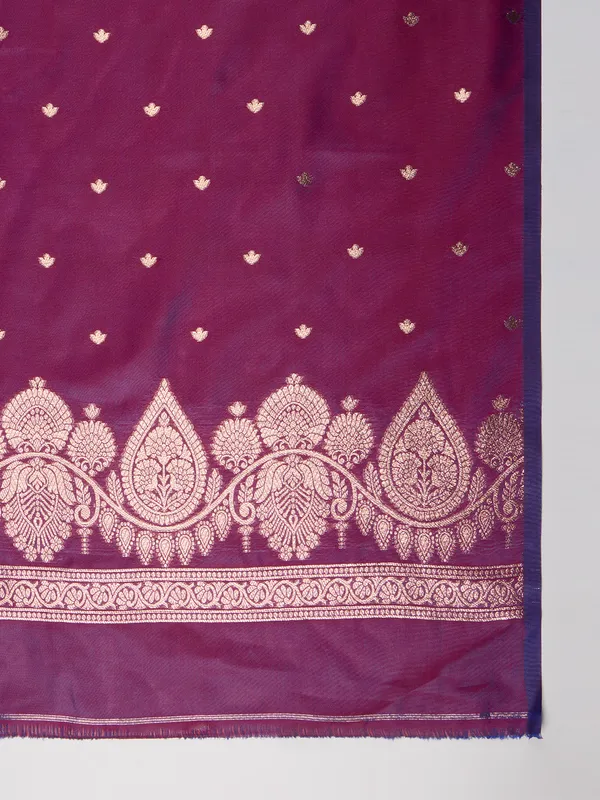Magenta_purple_and_gold_Banarasi_silk_saree