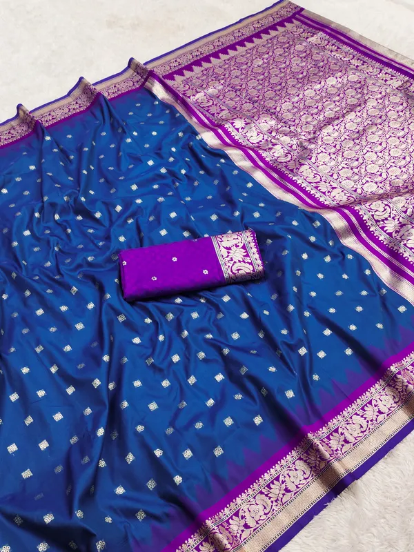 Royal_Blue_and_Purple_Banarasi_Silk_Saree