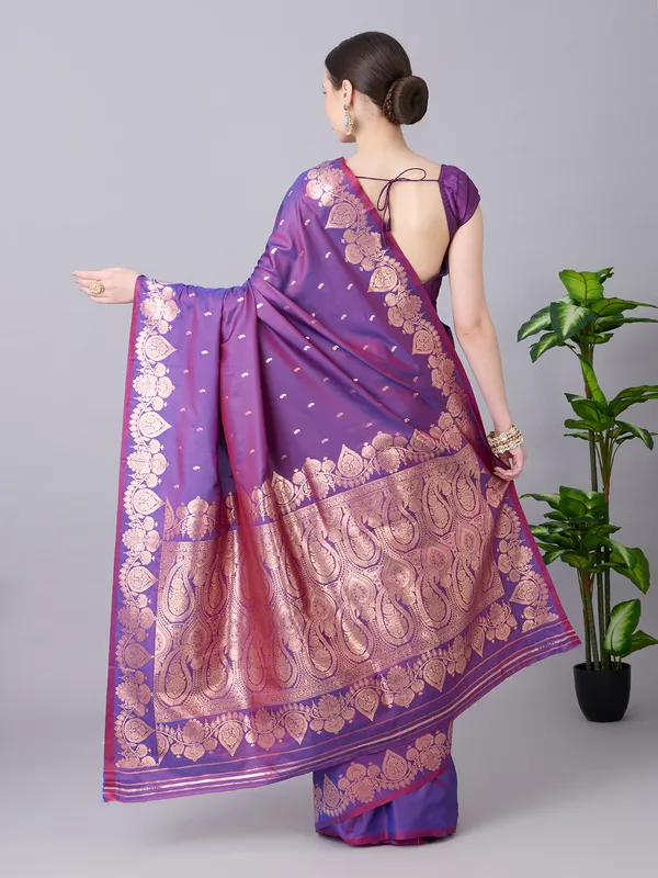 Royal_violet_and_gold_Banarasi_silk_saree