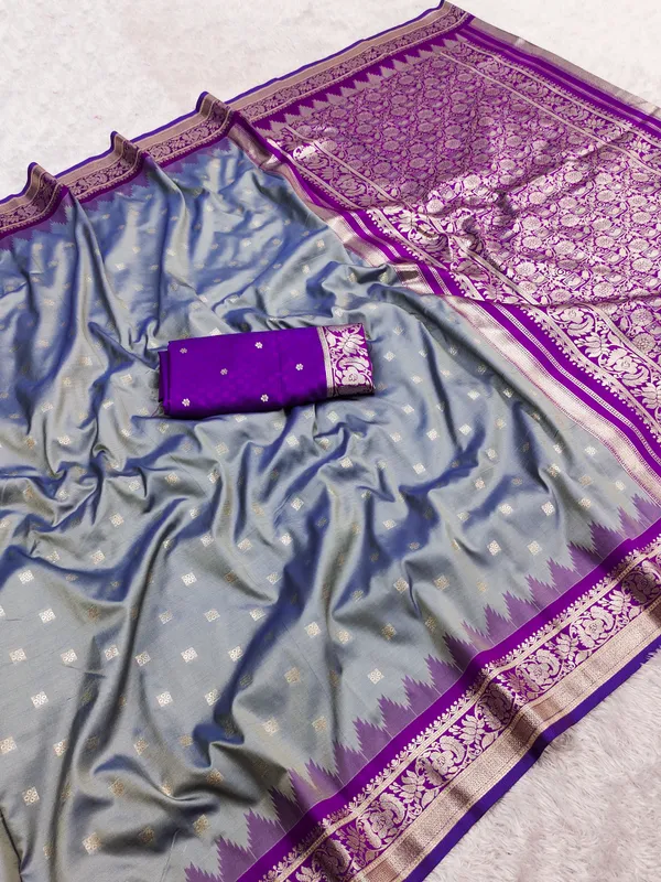 Slate_Grey_and_Purple_Banarasi_Silk_Saree