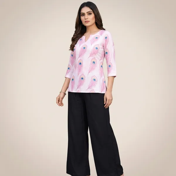 Multicolor_Rayon_Peacock_Print_Western_Top_With_Palazzo_For_Women