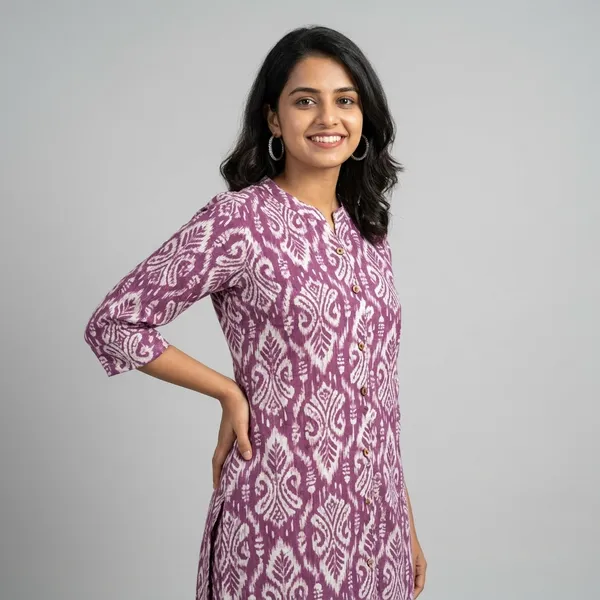 Muted_Plum_Cotton_Printed_Kurta_Palazzo_Set_For_Women