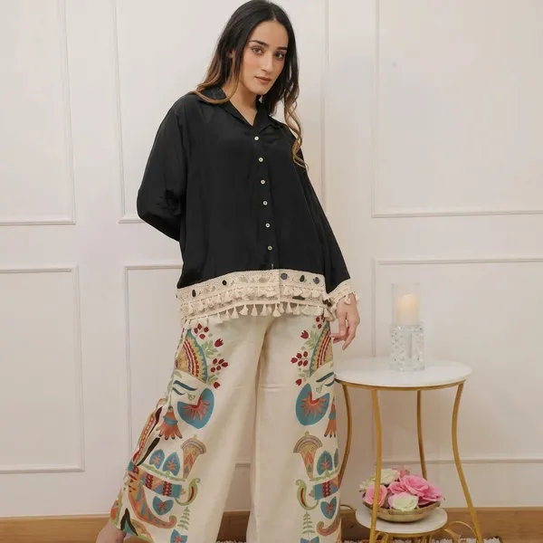 Jet_Black_Rayon_Botanical_Print_A-Line_Palazzo_Set_For_Women