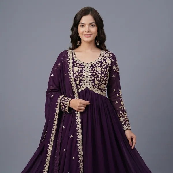 Royal_Purple_Faux_Blooming_Zari_Work_Gown_For_Women