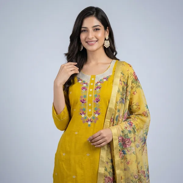 Mustard_Yellow_Viscose_Roman_Silk_Embroidered_Suit_Set_For_Women