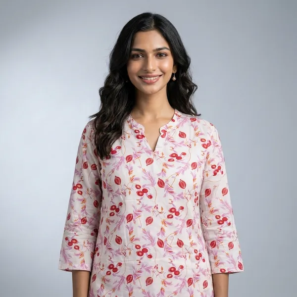 Off_White_Cotton_Floral_Print_Western_Top_For_Women