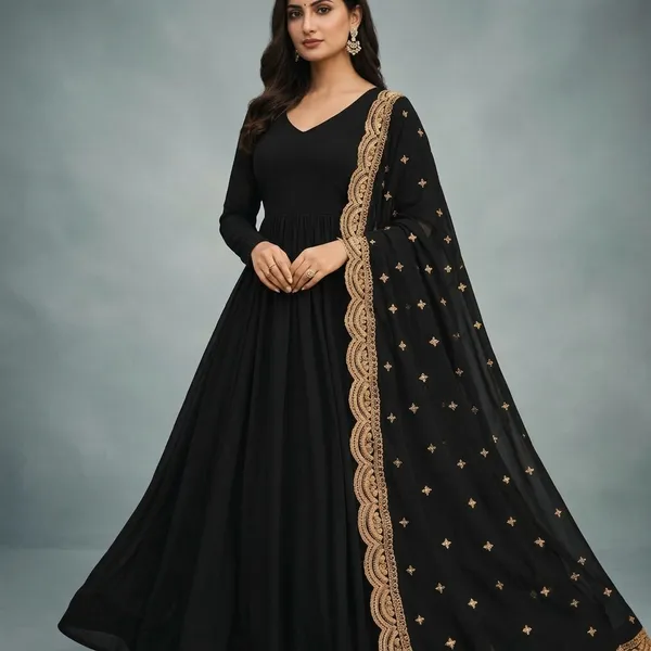 Midnight_Black_Georgette_Embroidered_Flared_Gown_For_Women
