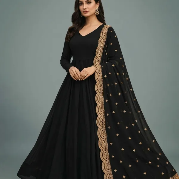 Midnight_Black_Georgette_Embroidered_Flared_Gown_For_Women