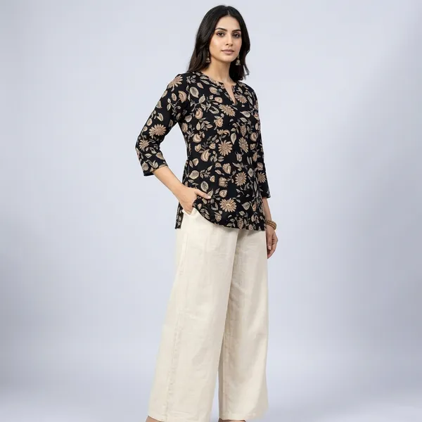 Midnight_Black_Rayon_Floral_Print_Western_Top_With_Palazzo_For_Women