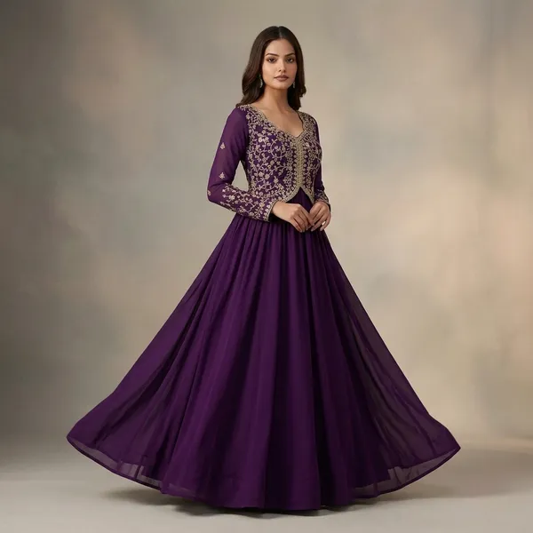 Royal_Purple_Faux_Blooming_Embroidered_Gown_For_Women