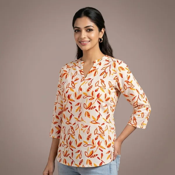 Off_White_Cotton_Floral_Western_Top_For_Women