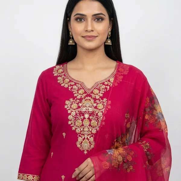 Rani_Pink_Viscose_Rayon_Embroidered_Straight_Cut_3-Piece_Set_For_Women