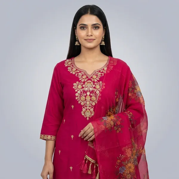 Rani_Pink_Viscose_Rayon_Embroidered_Straight_Cut_3-Piece_Set_For_Women