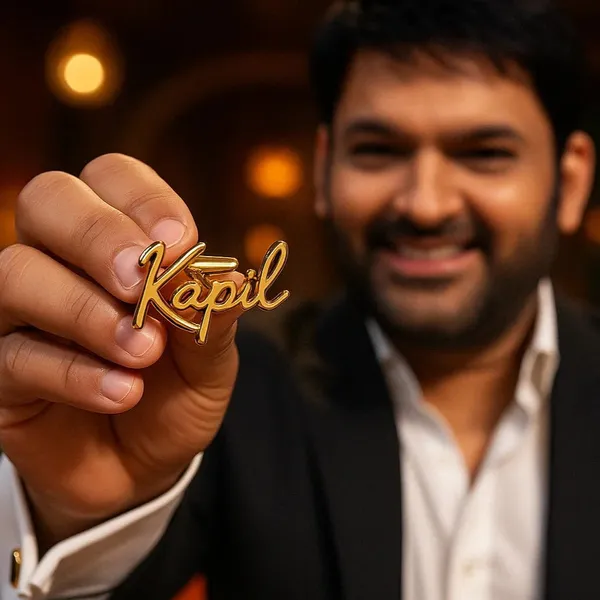 Kapil_Sharma_Personalized_Name_Cufflink_Gold