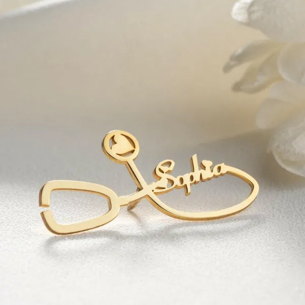 Personalized_Healthcare_Workers_Brooch_Pin_Gold