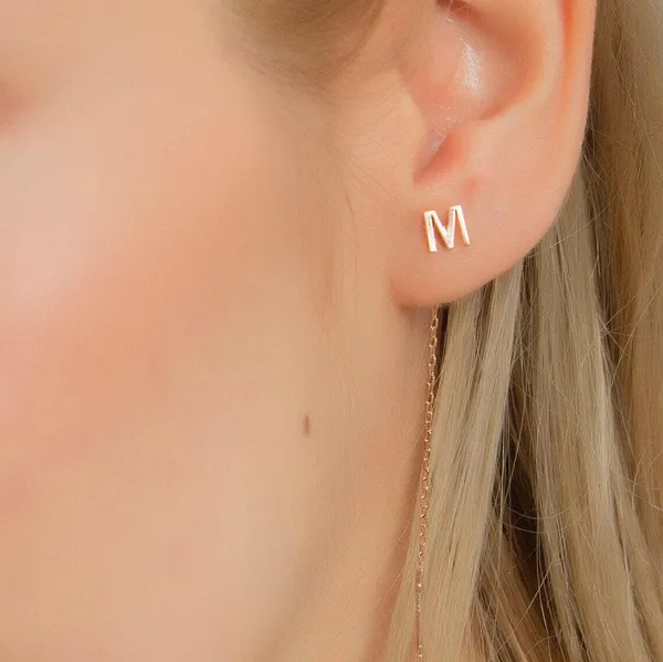 Personalised_Threader_Earring_Rose_Gold