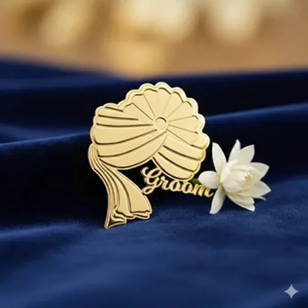 Personalized_Groom_Dulha_Barati_Wedding_Brooch_Gold