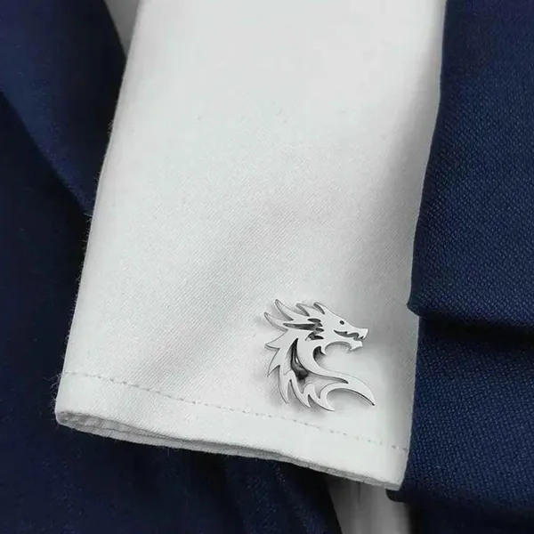 Dragon_Head_Cufflink_For_Men_Silver